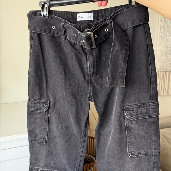 Women’s Black Cargo Pants - Picture 3 of 7